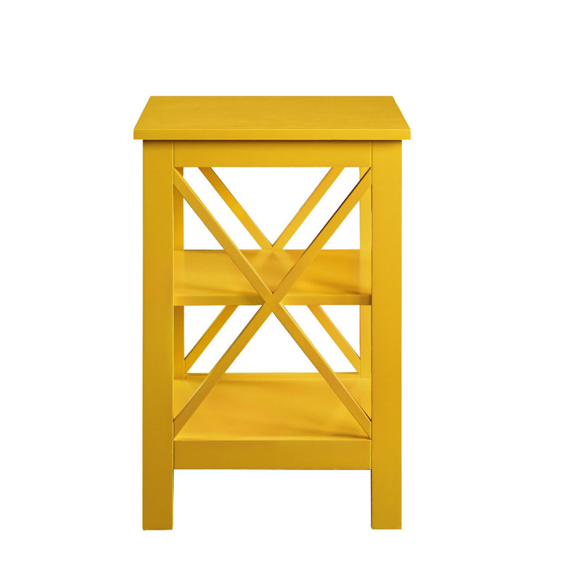 Ensemble de tables basses 3 pièces Darek, Jaune