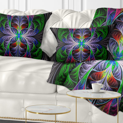 Coussin lombaire abstrait en verre coloré abstrait