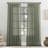 Holtz Linen Burlap Weave Linen Blend Sheer Tab Top Curtain Panel-1037550222-1037550217