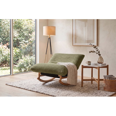 Fauteuil inclinable berçant en bois Luxury