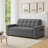 70.9"l 3-in-1 Convertible Sofa Bed, Reclining Sleeper Sofa, Pull-out Sofa Bed