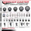 Ensemble de roulettes extensibles en caoutchouc de 3 po pivotant sur roues pivotantes de 1-1 / 8 po 3 pouces SCC