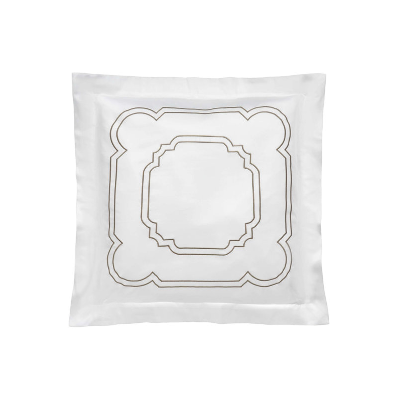 Artemide Embroidery By DEA Cotton Pillow Sham, Euro