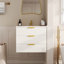 Armoire murale suspendue 24 po avec tiroir double, petit lavabo de salle de bain rectangulaire flottant avec trou de robinet simple et trop-plein, armoire de salle de bain moderne avec lavabo en céramique-1597430235