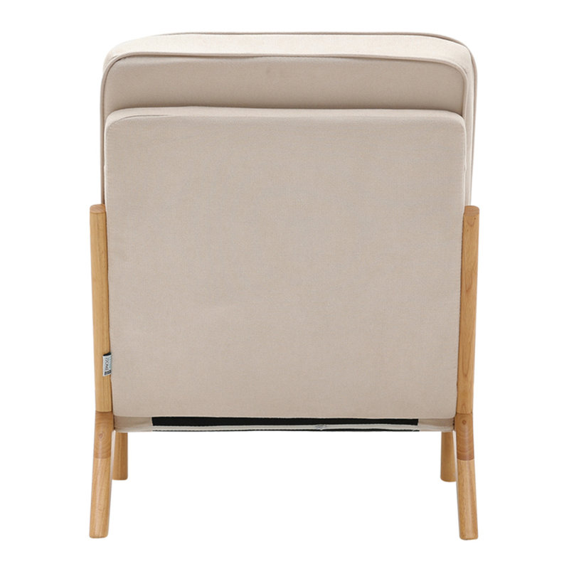 Vulpecula Velvet Armchair, Beige