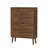 Medieval Modern Independent Shoe Cabinet, Walnut Shoe Storage Cabinet,, Fence Shoe Cabinet with 2 Flip Drawers, Suitable For Corridors And Entrances-129893944