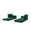 Plancher modulaire convertible 78,8 pouces avec lit debout, 4 sièges confortables pour le salon et la chambre à coucher, amovible, sac pliant, profondeur d'assise de 70 cm de large, forme variable, lavable