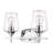 Dahlya Dimmable Glass Vanity Light-1458553977
