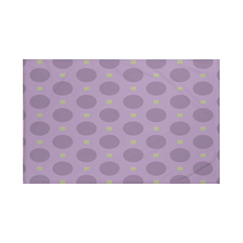 Dot Dash Throw Blanket, 60" L x 50" W, Larkspur (Purple/Green)