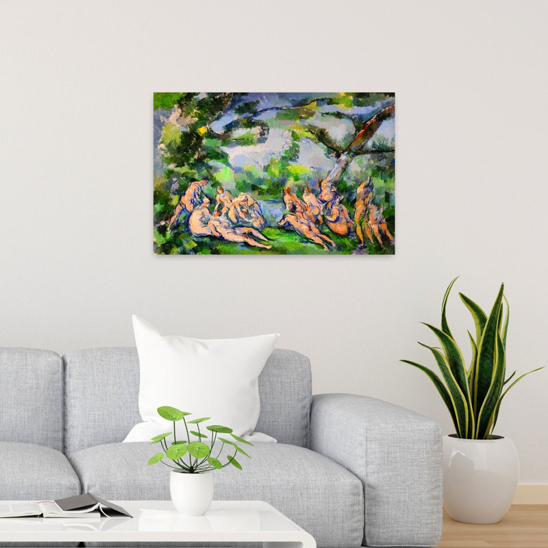 «Bathers 1 Classic Traditional Abstract Nature Print», reproduction d'art murale, 24" H x 36" W