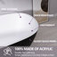 Baignoire de trempage autoportante en acrylique avec drain central 55 po x 30 po-93390113