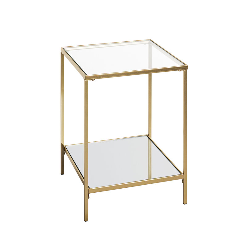 Stager Glass Top End Table