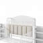 Structure de lit plateforme en métal avec 2 tablettes de rangement coulissantes-501137808