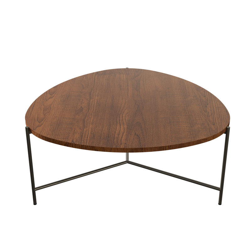 Coffee Table, 16.93" H x 39.37" L x 39.37" W, Imbuia
