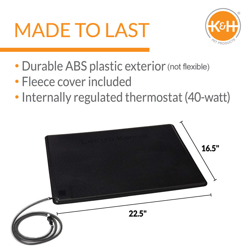 Tapis pour chenil Deluxe, l 22,5 po x P 16,5 po x H 0,5 po