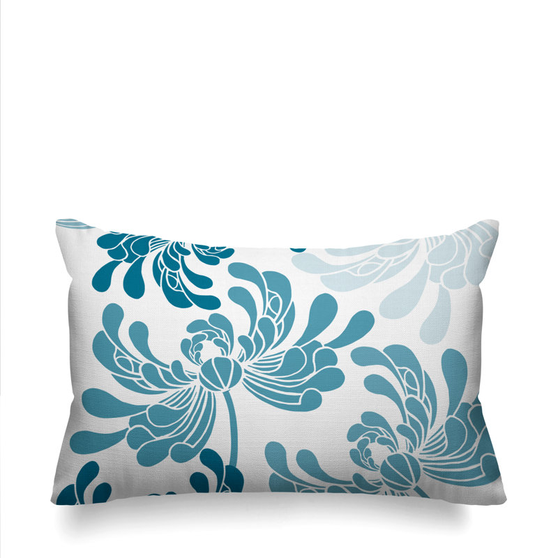 Coussin décoratif intérieur / extérieur Maina, Turquoise