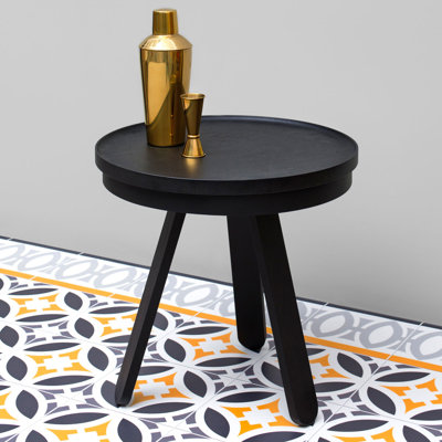 Solid Wood Tray Top End Table