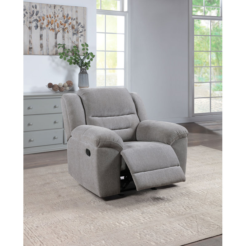 Fauteuil oscillant inclinable en chenille Rodden gris
