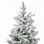 Arbre de Noël 7 pi en PVC mélangé avec extrémités enneigées-120331809