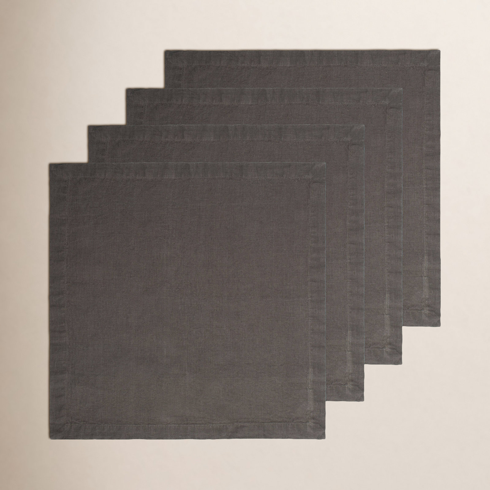 Dalissa Reversible Linen Napkin, Slate