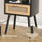 Forevich Rattan Nightstands End Side Table With Charging Station Natural-100969595