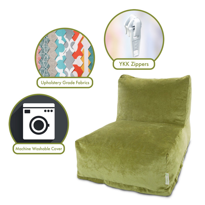 Polyester Bean Bag Chair & Lounger, Apple - Green