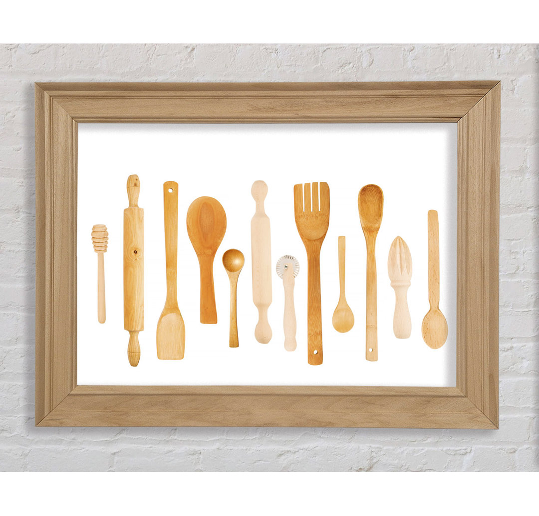 Gerahmtes Leinwandbild Utensils 12