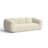  Emmet Cream Velvet Sofa-2055253349