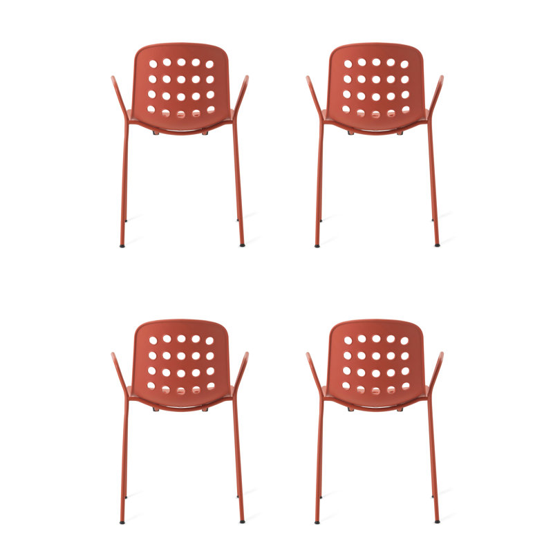 Holi Perforated Armchair, Red