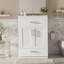 Meuble-lavabo de 24 pouces avec lavabo en céramique intégré, rangement spacieux et conception moderne pour les petites et moyennes salles de bain-2001331842