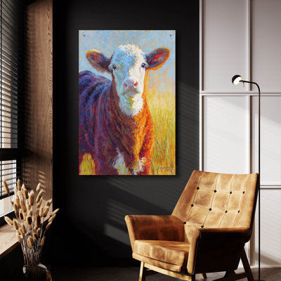 «Caramely» par Rita Kirkman, art mural en verre acrylique, 24 po x 36 po
