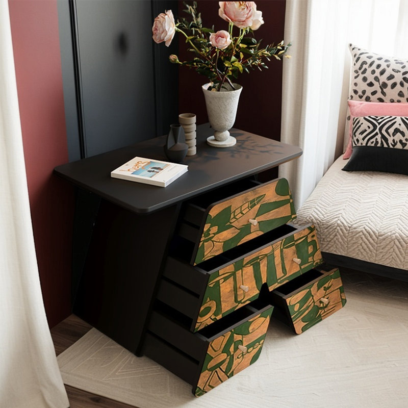 Table de chevet Creative, Noir