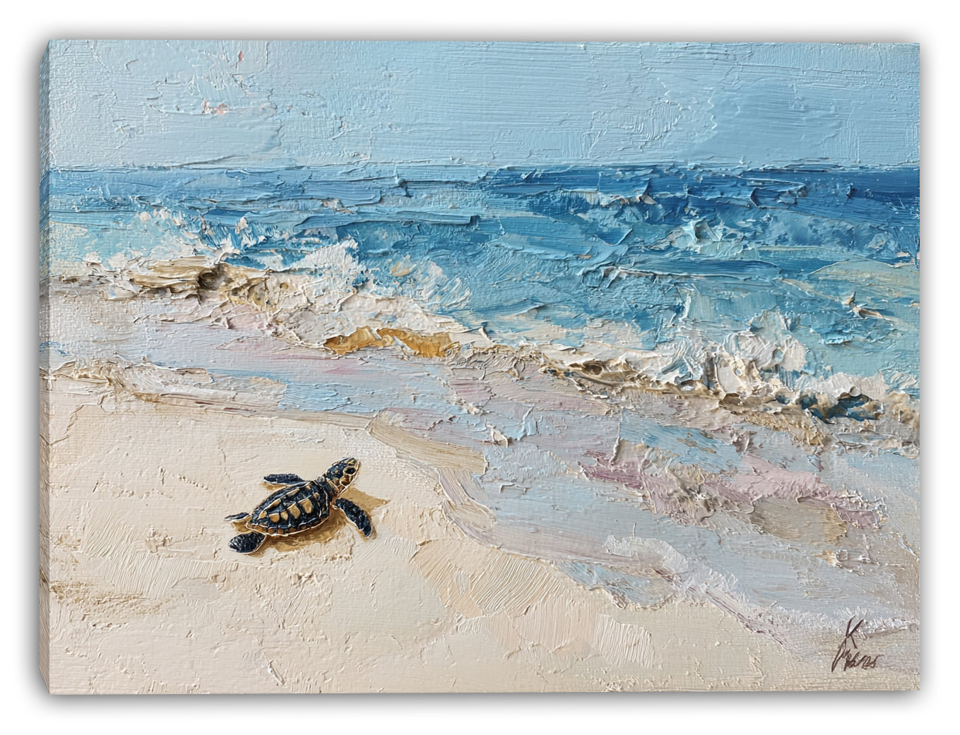 Highland Dunes Hatchling to Sea I Wrapped Canvas Wall Art | Wayfair