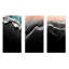 Islande, plage de sable noir, merveilles I - plage, ensemble de 3 impressions sur métal-1055236568