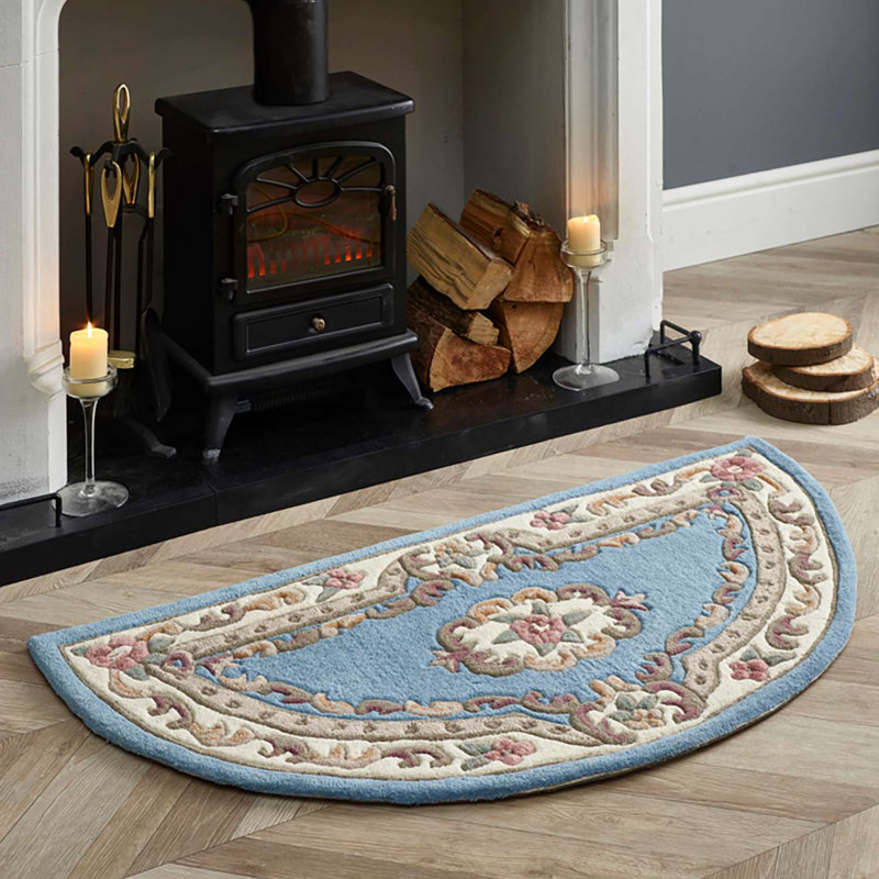 Dunne Oriental Hand Woven Area Rug, Semi-Circle 67 x 127cm