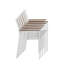 Fauteuil de salle à manger empilable en osier David Premium