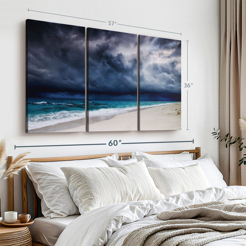 «Dark Cloudy Sky» sur toile, H 36 po x l 57 po x P 1,25 po