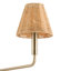 Lustre 5 lumières 38 "avec abat-jour en rotin tissé à la main