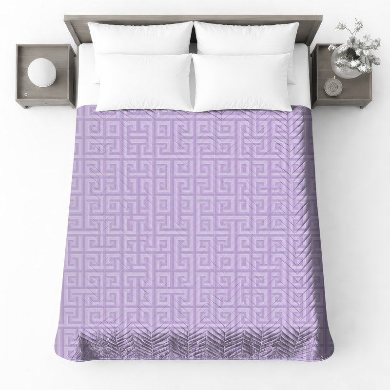 Couvre-lit matelassé Lavender, Grand lit