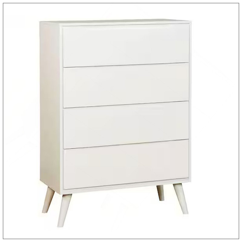 Commode moderne moderne Mid-Century, Blanc