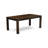 7 Piece Kitchen Set Contains a Rectangle Rustic Wood Dining Table and 6 Chairs, Sandblasting Antique Walnut-128766660-128766658