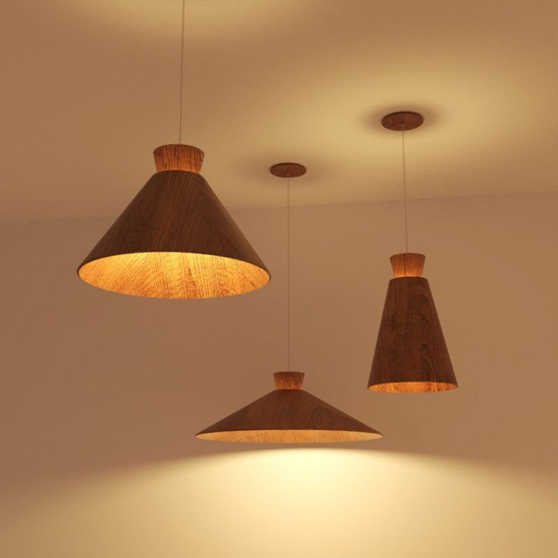 Conical 1 - Light Pendant, Imbuia