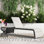 Chaise longue inclinable avec coussin Luciana