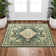 Fillender Large Oriental Floral Living Room Rug Washable Bedroom Rug Non-Slip Colorful Vintage Accent Floor Carpet For Home Decor