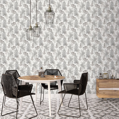 Evergreen 10.05m x 53cm Wallpaper Roll