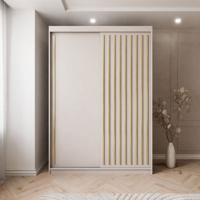 Sliding Wardrobe AURIS  with Gold Strips