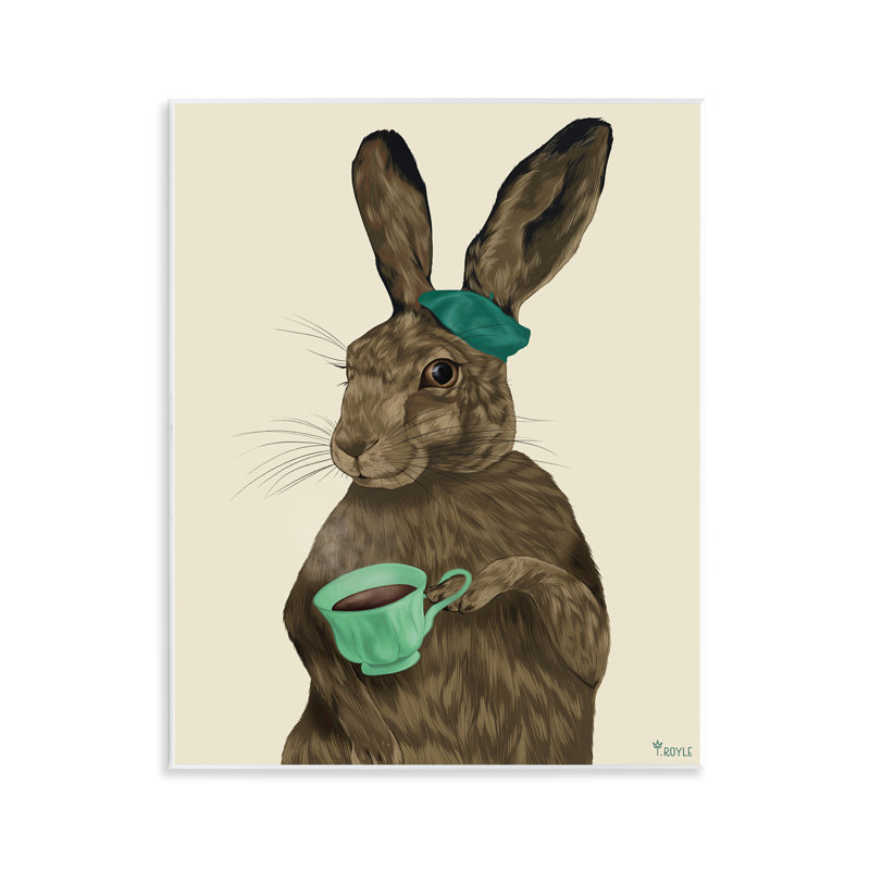 «Rabbit & Green Teacup» par Tara Royle