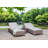 Ashyr 78.7cm Long Reclining Double Chaise with Cushions and Table-1964295748