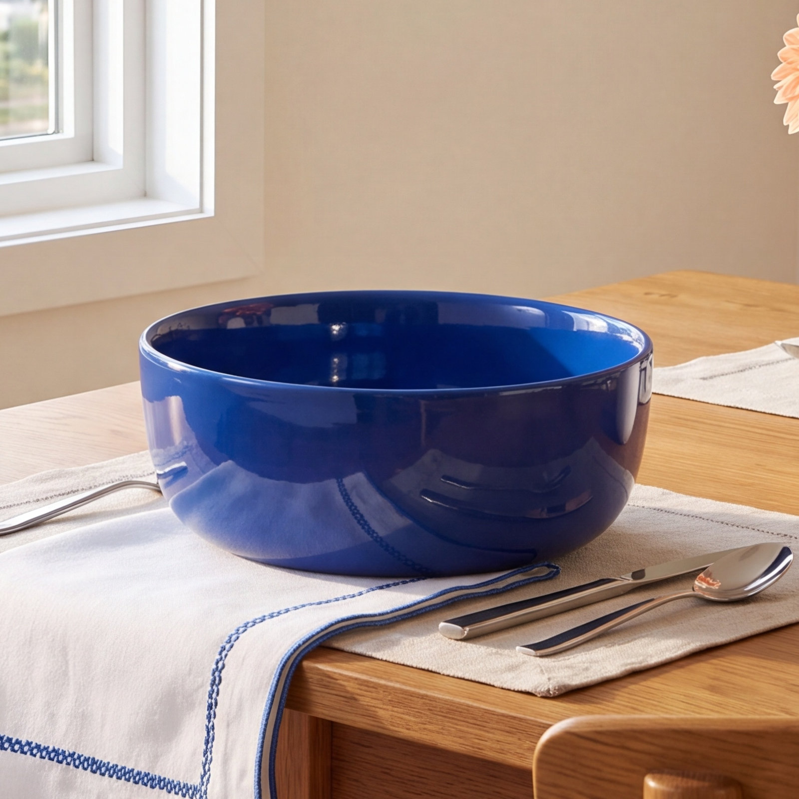Reims Stoneware Cereal Bowl, Blue