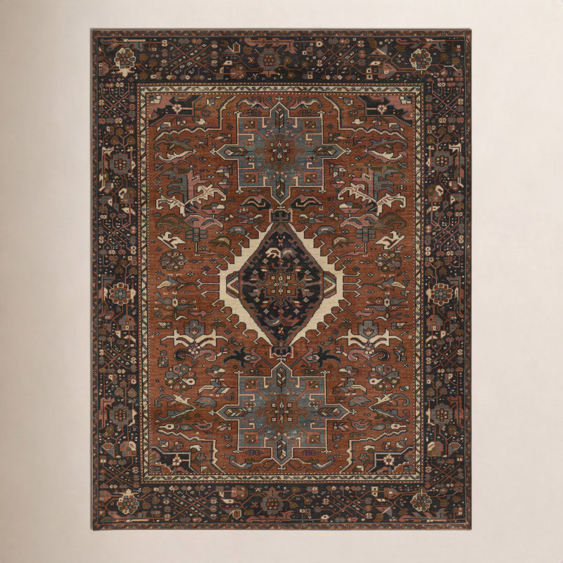 Apoline Hand Knotted Oriental Rug, Rectangle 10' W x 14' L